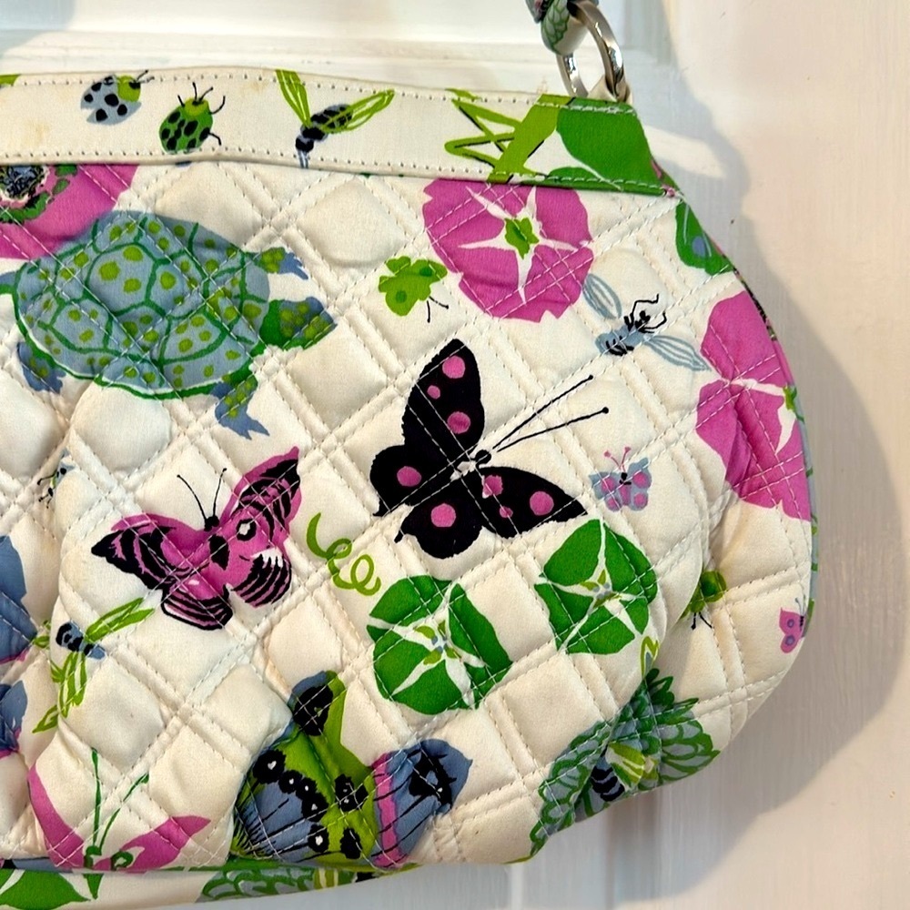 Women’s Vera Bradley Holly Limited Edition Butterflies Flowers Sateen Purse - Picture 8 of 10